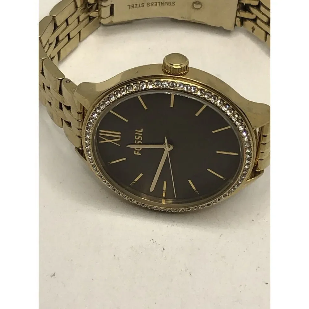 Fossil BQ3426 Women's Gold Stainless Steel Analog Dial Quartz Wrist Watch OP564